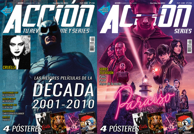 Acción Cine. Portada y posters Junio 2021