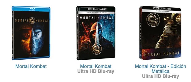 Mortal Kombat. Diseño de las tres ediciones que saldrán en España. ¿Cuál os mola más?