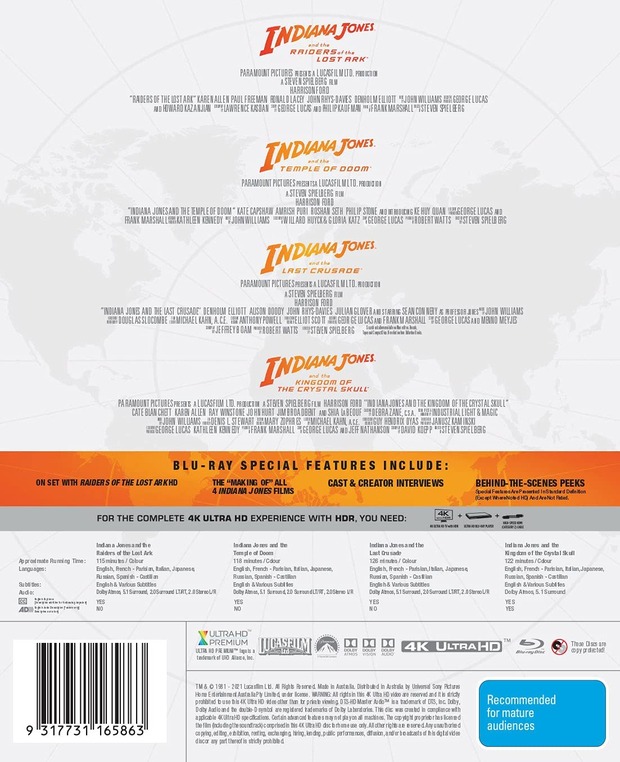 Parece que compartimos discos: Indiana Jones 4K UHD
