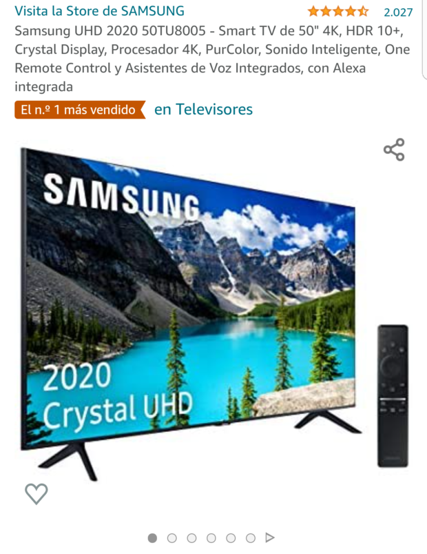 Samsung TU8005 Crystal UHD 2020. ¿Que tal está TV?, ¿Alguno la tenéis?.