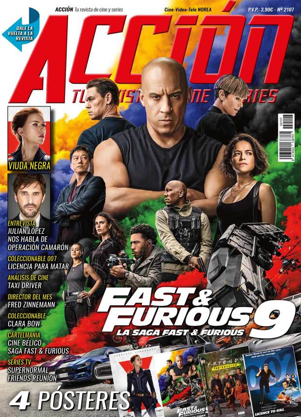 Acción Cine. Portada y posters Junio 2021