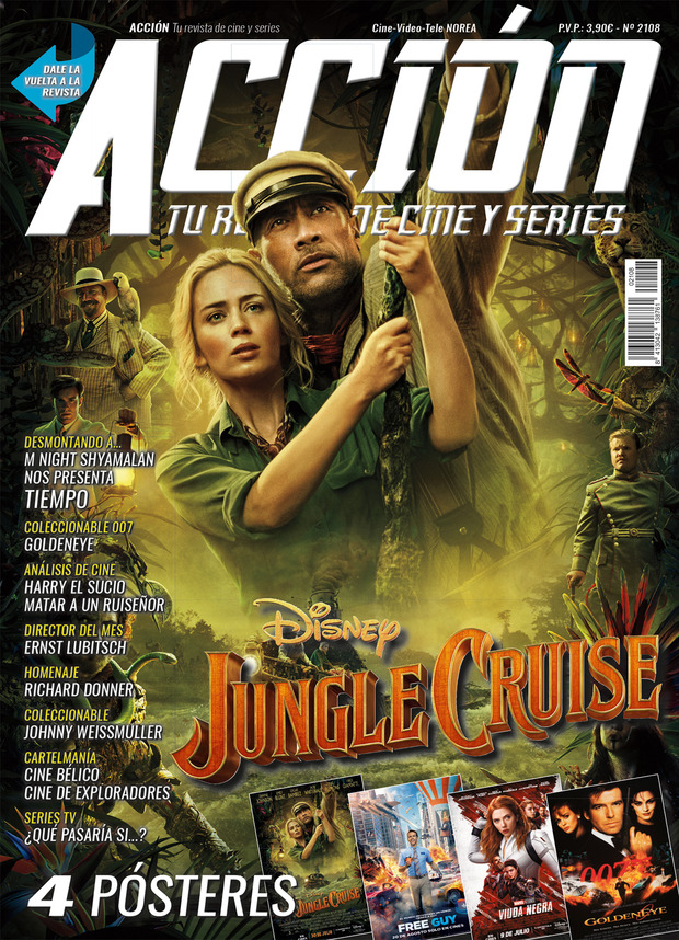 Acción Cine. Portada y posters Agosto 2021