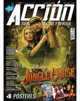 Acción Cine. Portada y posters Agosto 2021