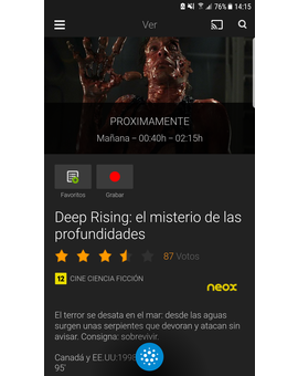 Recomendación. Deep Rising, esta noche a las 00:40 en Neox. ¡¿Para cuando en físico?!