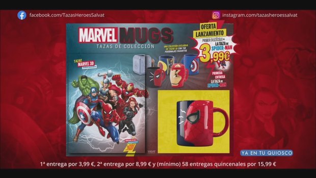 Colección tazas Marvel de Salvat.