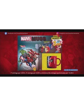 Colección tazas Marvel de Salvat.