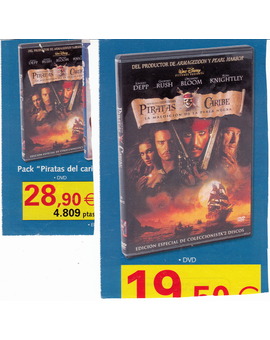 Eran otros tiempos... pero con paciencia se podía conseguir Piratas del Caribe en DVD...