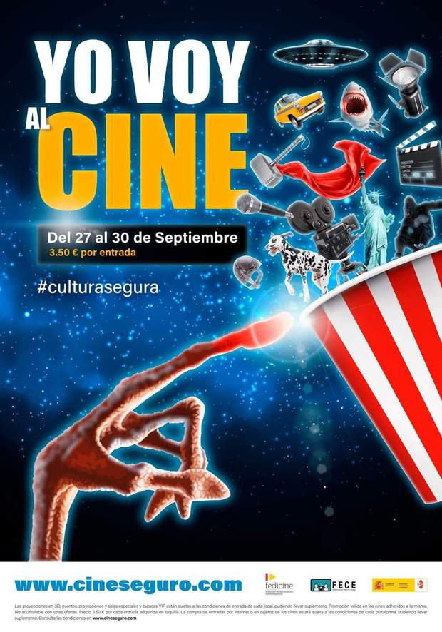 Fiesta del cine del 27 al 30 de Septiembre.