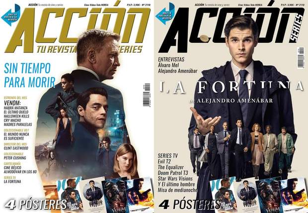 Accion Cine. Portada y posters Octubre 2021