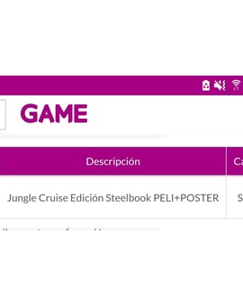 Los que reservasteis Jungle Cruise en Game. ¿Os han avisado ya para pasar a recogerla?.