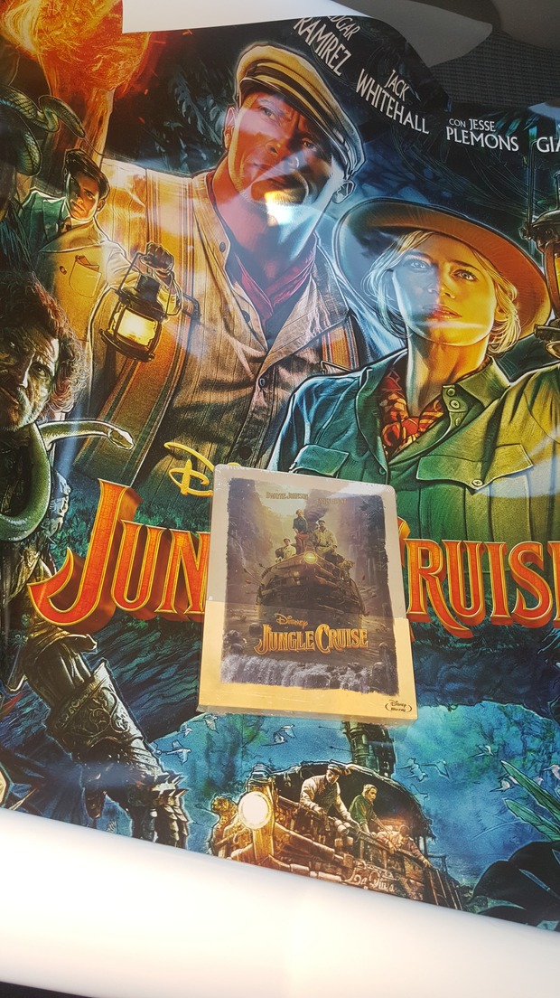 ¡Hora de irse de crucero selvático!. Jungle Cruise steelbook + poster Game. Mi compra 06-10-2021