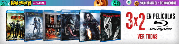 3x2 cine Halloween en Game hasta el 1 de Noviembre.