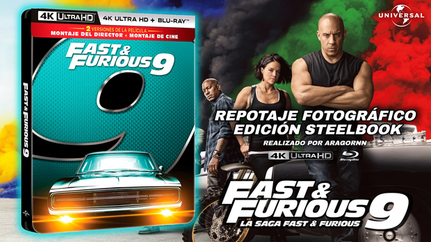 Fast & Furious 9 | Reportaje Fotográfico Steelbook 4k UHD Blu-Ray