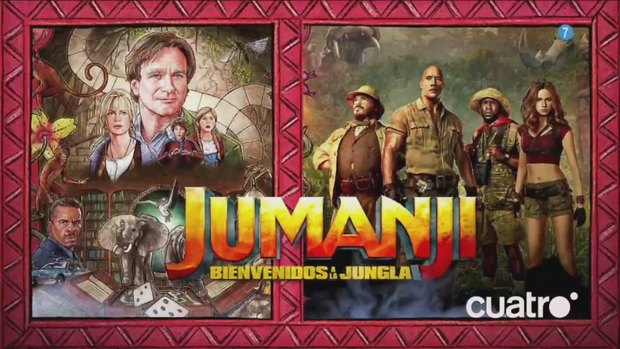 Hoy Jumanji a las 15:45h y Bienvenidos a la Jungla a las 22:15h en Cuatro + ¿Cuál os gusto mas?
