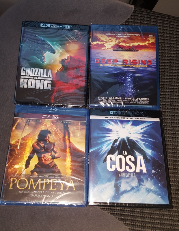 La Cosa, Godzilla vs Kong, Deep Rising y Pompeya: Mis Compras 22-11-2021