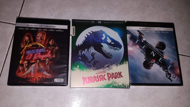 Malos Tiempos en el Royale, Jurassic Park y Tenet: Mis Compras 30-11-2021