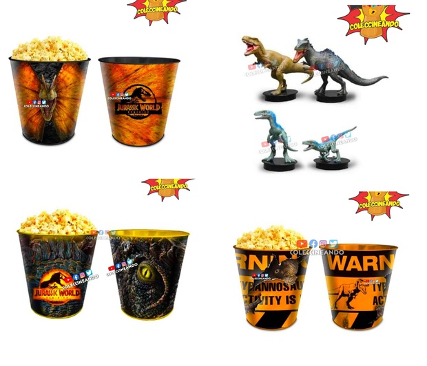 Material promocional de Jurassic World Dominion para repartir con los menús de algunos cines.