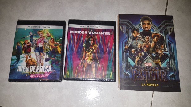 Wonder Woman 1984 + Aves de Presa + Black Panther Novela: Mis Compras 02-12-2021