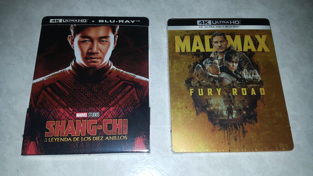 Shang-Chi y la leyenda de los diez anillos + Mad Max Fury Road: Mi Compra 4K Steelbook 10-12-2021