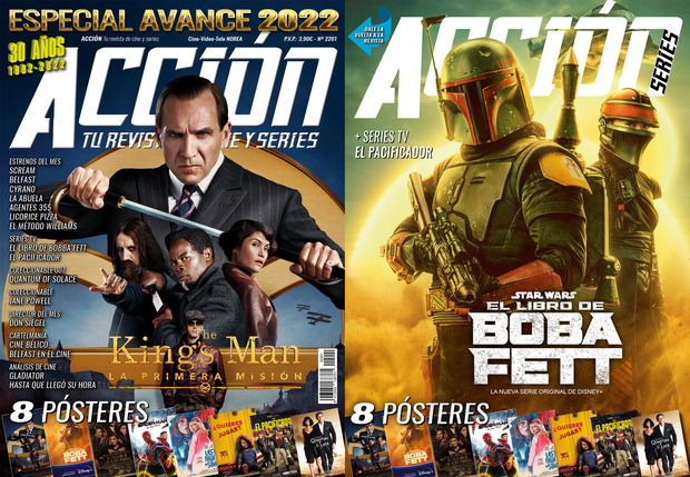 Accion Cine. Portada y posters Enero 2022