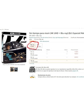 ¡Locura Máxima!: Reserva Sin Tiempo para Morir Steelbook 4K UHD a 4.79€. ¡Corred que se agotan!.