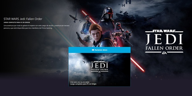 Off Topic: Prime Gaming regala Star Wars Jedi Fallen Order. 