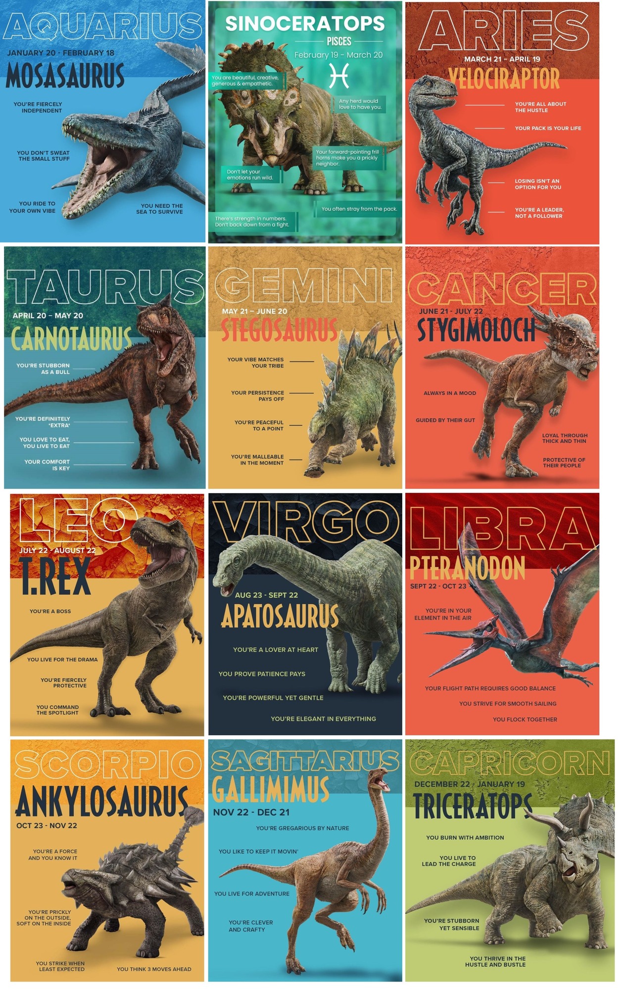 Horóscopo Jurásico. ¿Y tu que dinosaurio eres?. Horóscopo Jurásico. ¿Y tu que dinosaurio eres?.