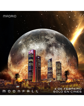 Roland Emmerich se carga Madrid en el nuevo cartel de Moonfall.