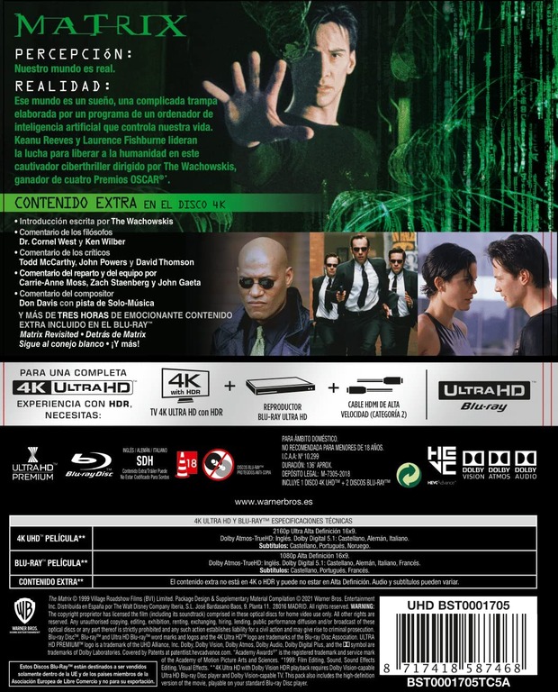 Matrix Titans of Cult. Contraportada.