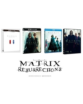 Matrix Resurrections. Diseños ediciones Españolas.