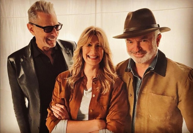 Nueva foto de Jurassic World Dominion con Jeff Goldblum, Laura Dern y Sam Neill y...