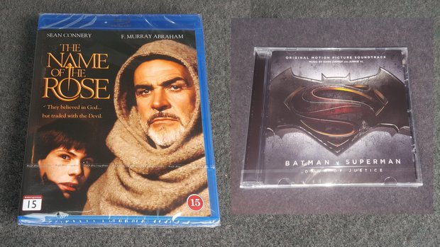 El Nombre de la Rosa + Banda Sonora Batman Vs Superman: Mi Compra 28-03-2022