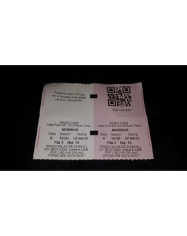 Morbius: Mi Crítica y mi Entrada [Sin Spoilers]. Nota: 6/10. Chapasangres.