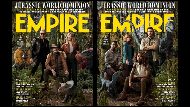 Así son las tres portadas de Empire de Jurassic World Dominion + Nuevo video y foto promocional.