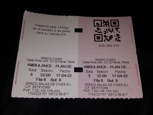 Ambulance: Plan de Huída: Mi Critica y mi Entrada [Sin Spoilers]. Nota: 7.5/10. ¡Bay desatado!.