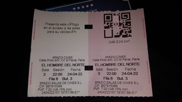 El Hombre del Norte: Mi Crítica y mi Entrada [Sin Spoilers]. Nota: 9.7/10. ¡Brutal!.