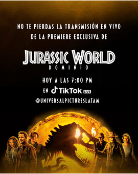 Jurassic World Dominion: Premiere mundial en México en Directo.