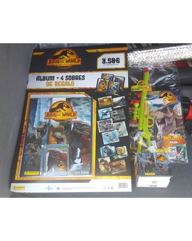 Álbum de cromos y revista oficial de Jurassic World Dominion: Mi Compra 10-06-2022
