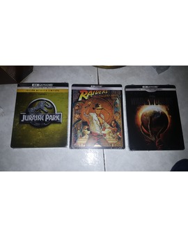 Jurassic Park, Indiana Jones En Busca del Arca Perdida y La Guerra de los Mundos. Mi compra 14-06-22