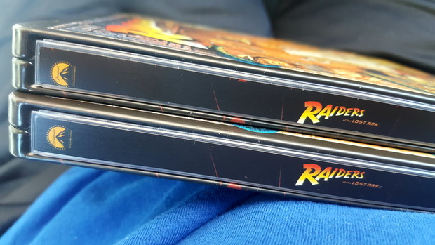 Se nota la diferencia... ¿No?.    Steelbook Indiana Jones en Busca del Arca Perdida.