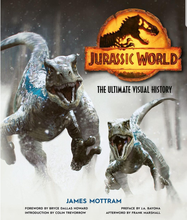 Portada de La historia visual definitiva de Jurassic World.
