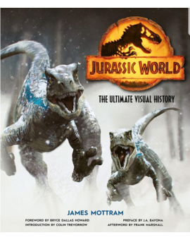 Portada de La historia visual definitiva de Jurassic World.