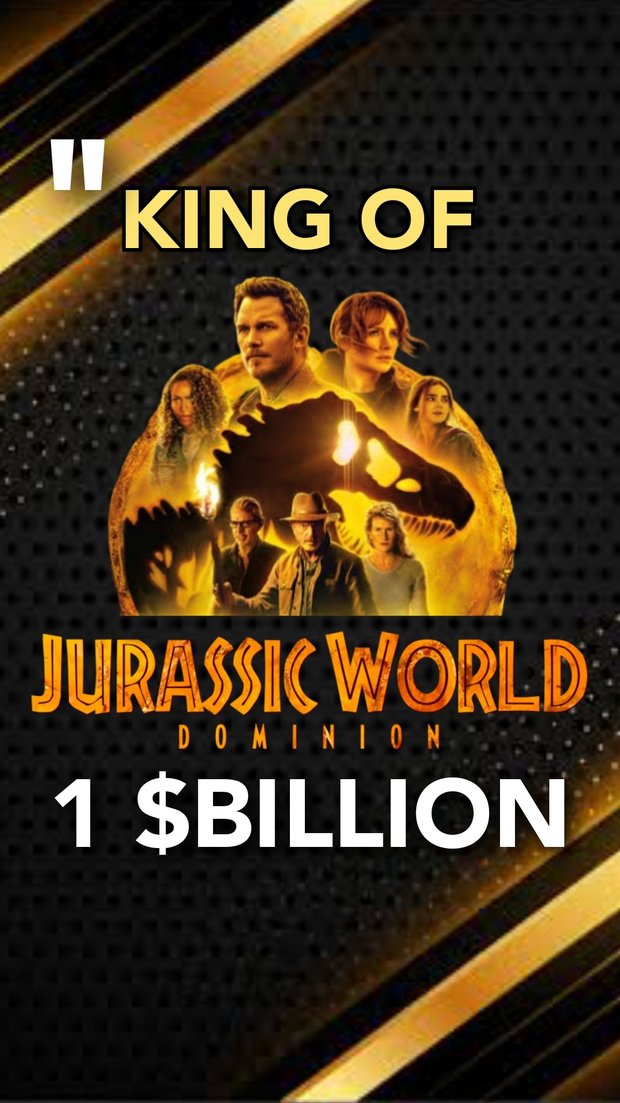 Jurassic World Dominion supera los 1000 millones globales de recaudación en taquilla.