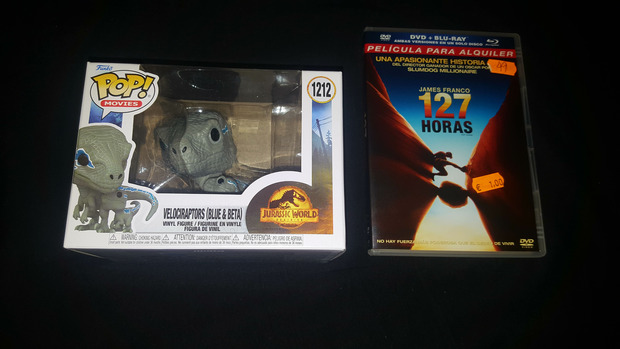 Funko Pop Blue y Beta Jurassic World Dominion + 127 Horas: Mis Compras 21-09-2022.