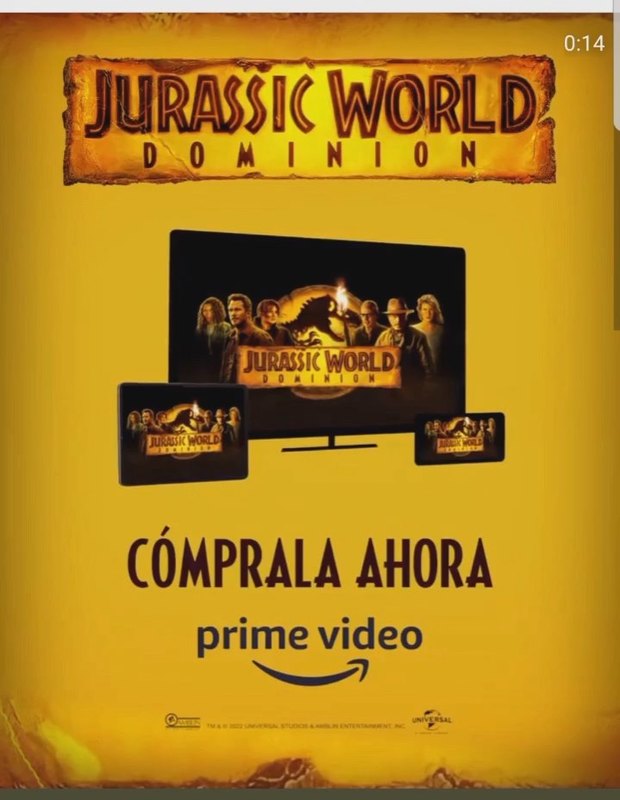 Jurassic Worold Dominion / Desde el 29-09-2022 a la venta en plataformas digitales / Spot.