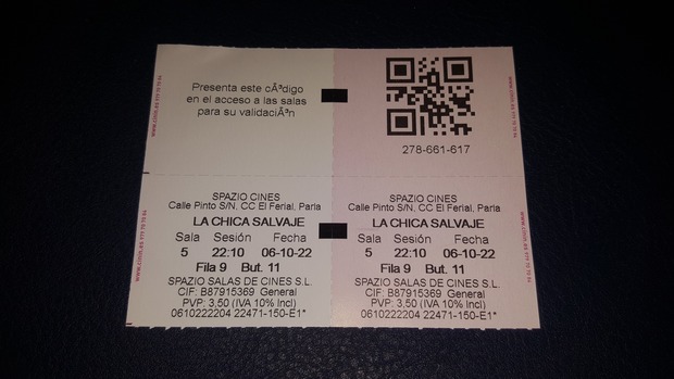 La Chica Salvaje. Mi crítica y mi entrada [Sin Spoilers]. Nota 5.5/10. Sencilla pero entretenida.