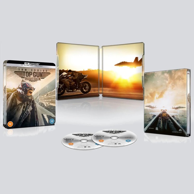 SteelBook Top Gun: Maverick en 4K Ultra HD (incluye Blu-Ray). Unidades disponibles en Zavvi.