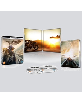 SteelBook Top Gun: Maverick en 4K Ultra HD (incluye Blu-Ray). Unidades disponibles en Zavvi.