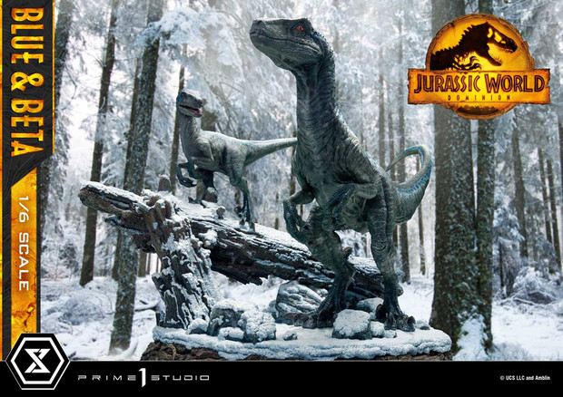 Esta si que mola!. Blue y Beta de Prime 1 Studio de Jurassic World Dominion