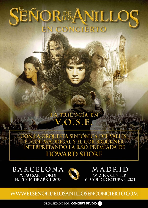 El Señor de los Anillos en concierto en Barcelona y Madrid 